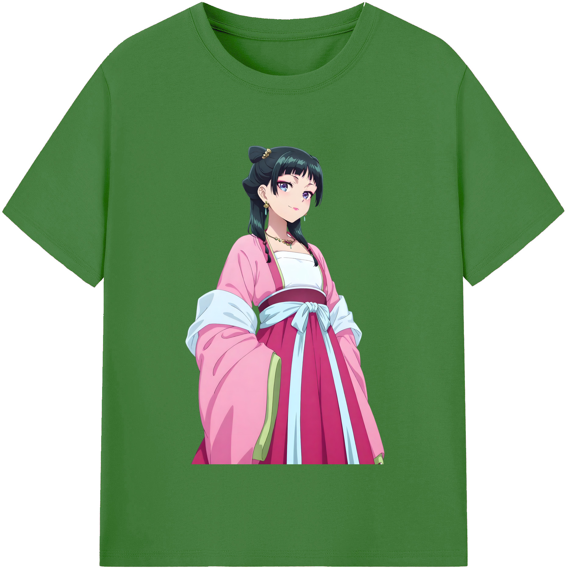 （画像用） 薬屋のひとりごと The Apothecary Diaries レディースカジュアルプリントTシャツ（綿100％）
